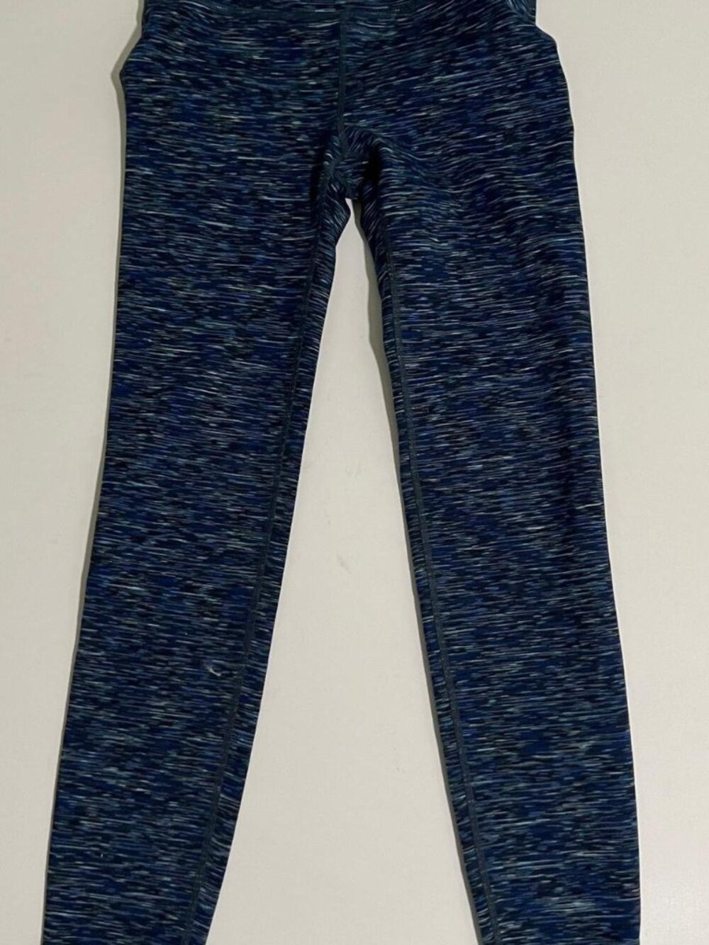 GapFit Blue Space Dye High-Rise Workout Leggings Women's XS Athletic Yoga Pants
